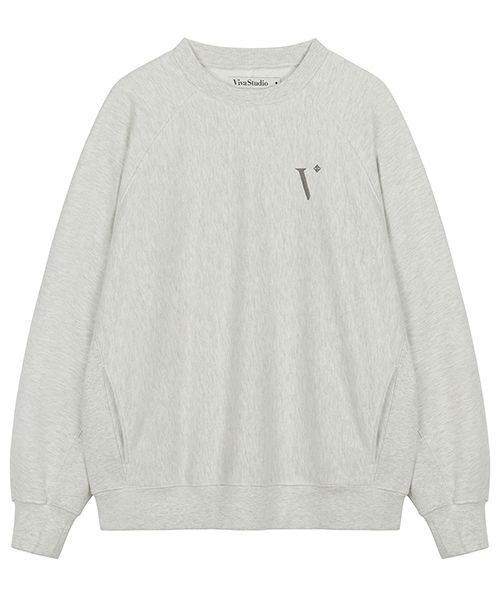 ★関税/送料込★VIVASTUDIO★Symbol Incision Raglan Sweatshirt MUSINSA | VIVASTUDIO SYMBOL RAGLAN SWEATSHIRT [WHITE MELANGE]