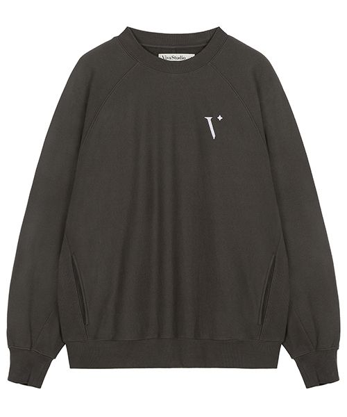 ★関税/送料込★VIVASTUDIO★Symbol Incision Raglan Sweatshirt MUSINSA | VIVASTUDIO SYMBOL RAGLAN SWEATSHIRT [WHITE MELANGE]