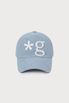 빈티지 로고 캡 (라이트 블루)