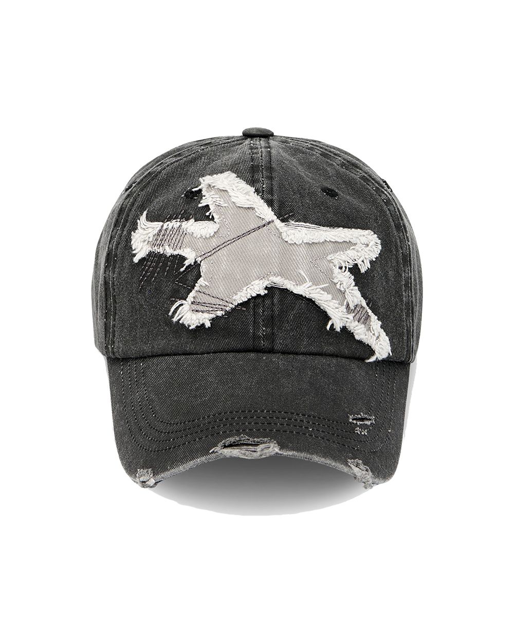 【MAINBOOTH】Starfish Damage Ball Cap MUSINSA | MAINBOOTH Starfish Damage Ball Cap(BLUE)