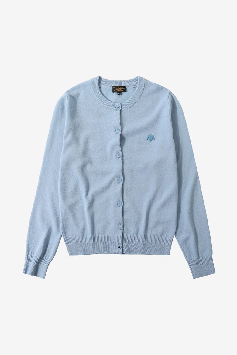 Lambs wool mutton cardigan_Sky