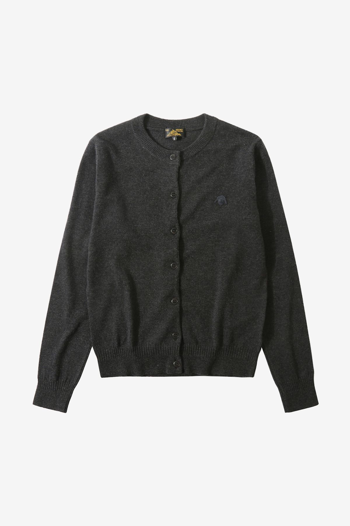 르몽생미셸(LE MONT ST MICHEL) Lambs wool mutton cardigan_Dark Grey