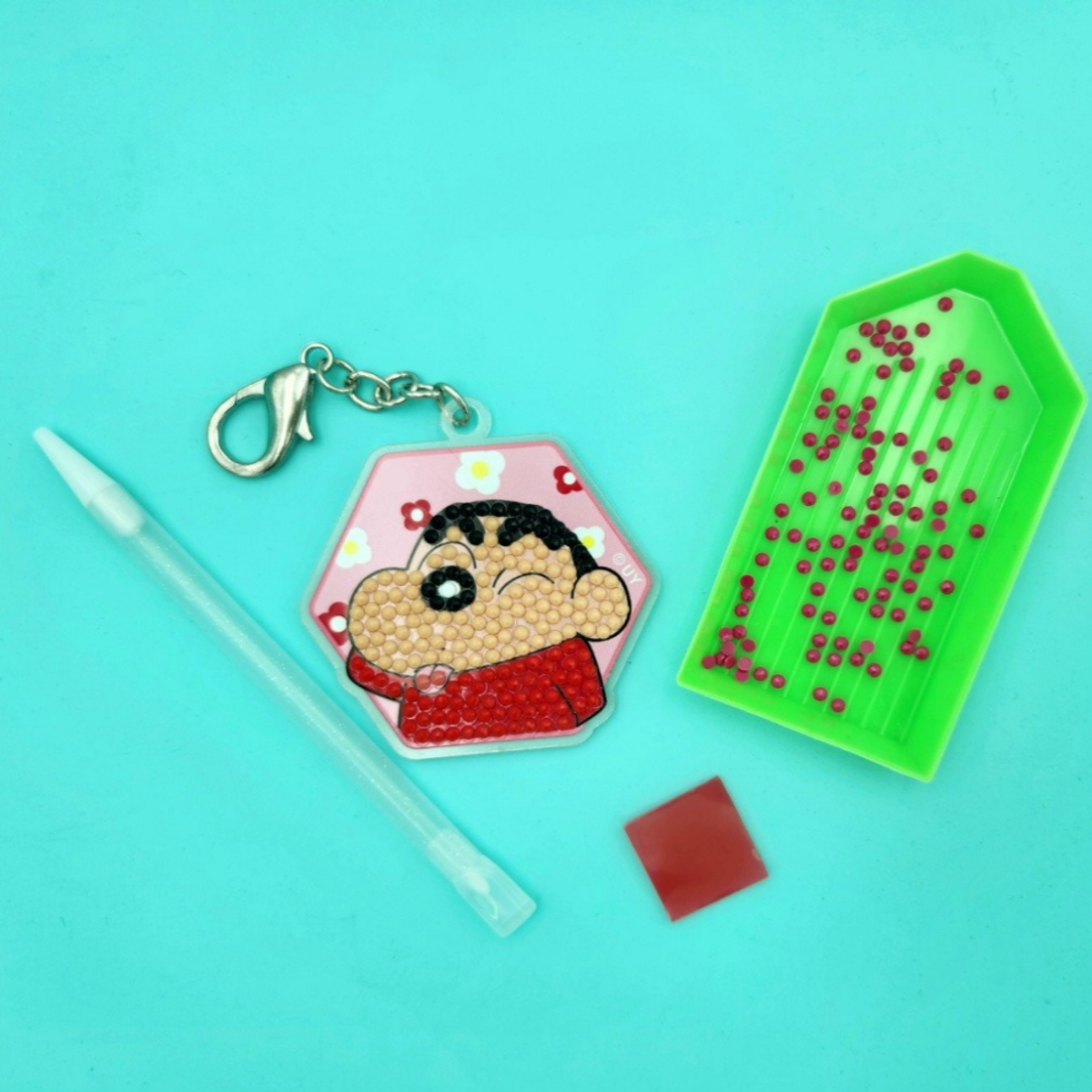 아이러브페인팅(ILOVEPAINTING) DIY키링형 짱구 보석십자수 6X6cm 짱구의 윙크