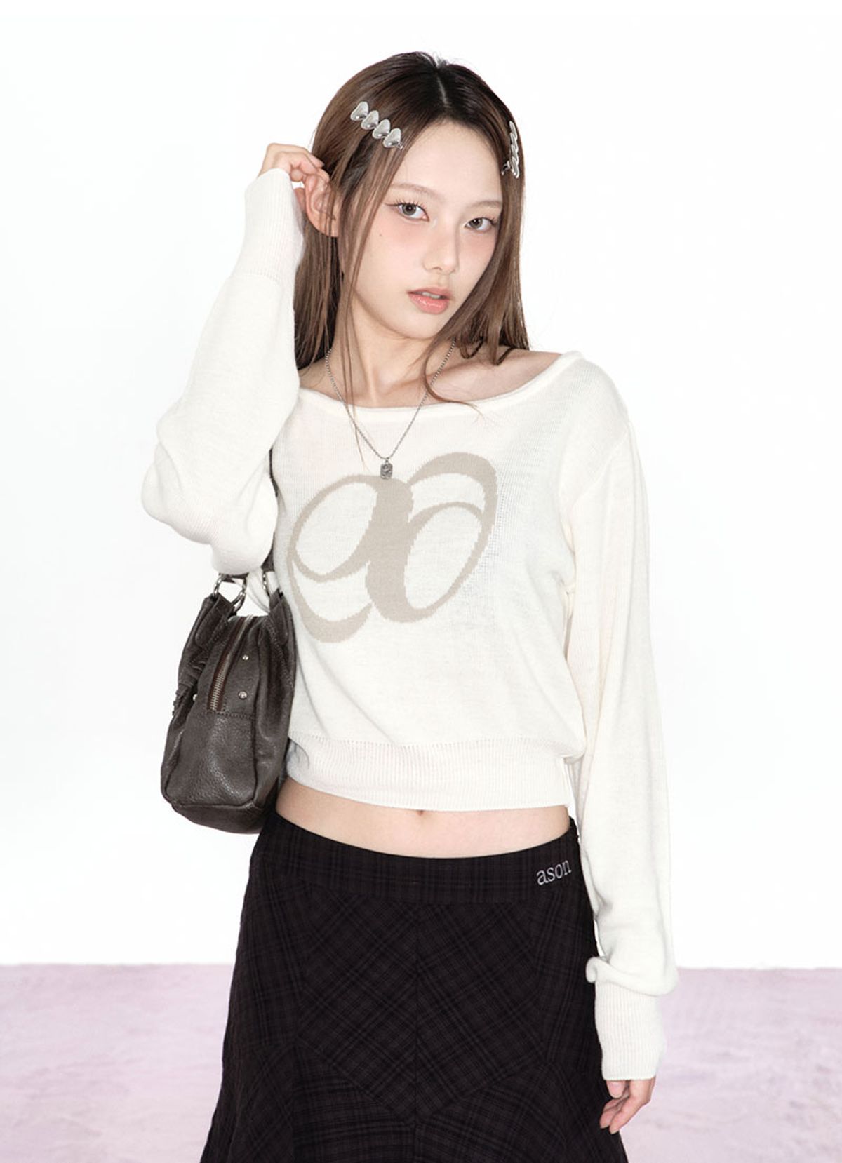 애즈온(ASON) BOAT NECK KNIT / IVORY