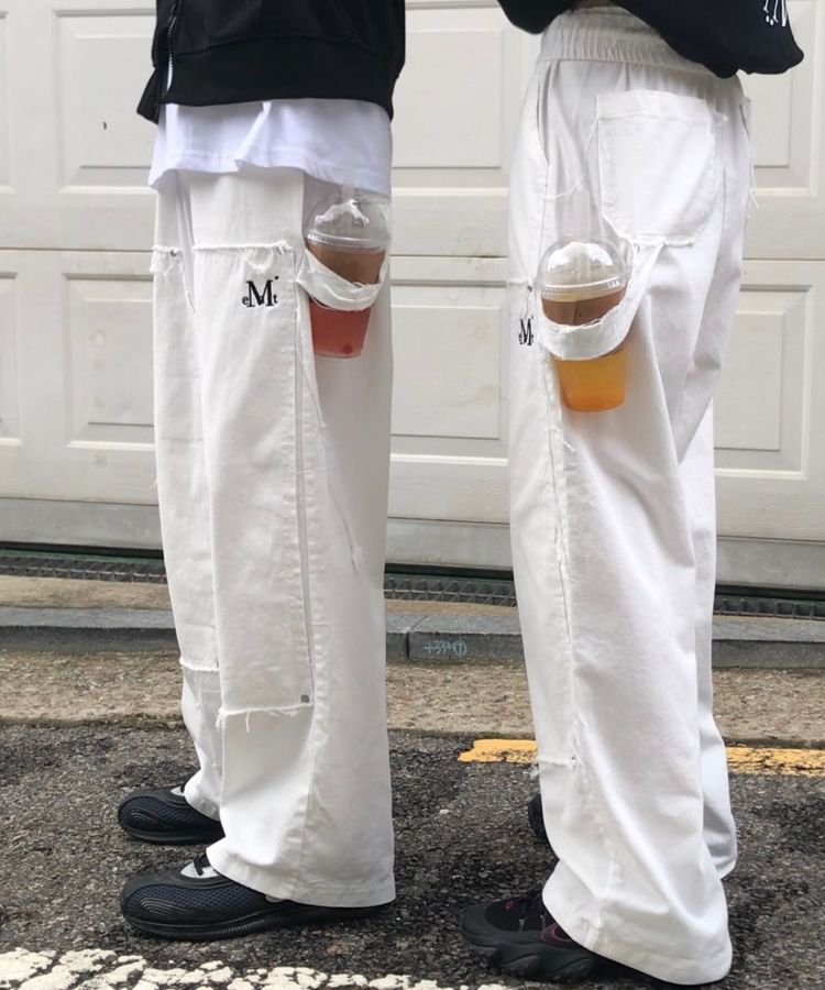 【MUCENT】DoubleKnee Damage Painter Washing Pants MUSINSA | MUCENT Double Knee Damage Detail Painter Washing