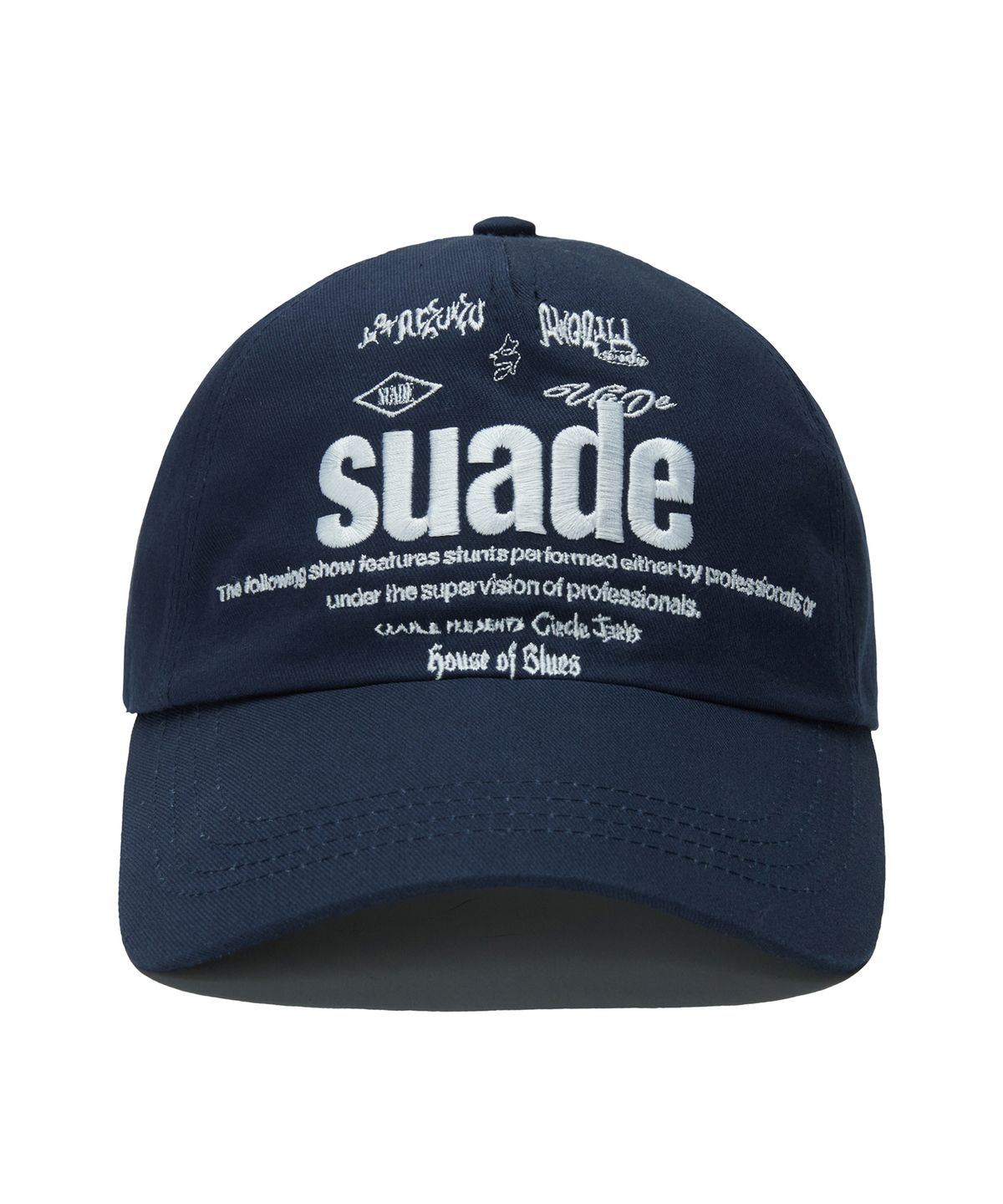 스웨이드(SUADE) MIXED LOGO BALL CAP [NAVY]