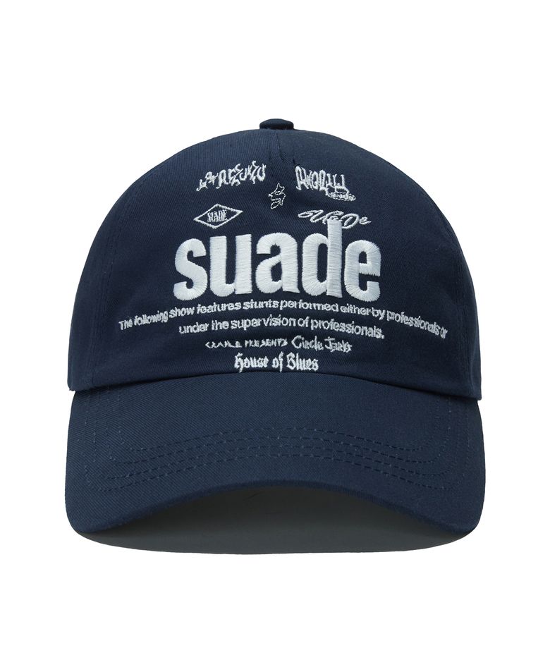 MIXED LOGO BALL CAP [NAVY]