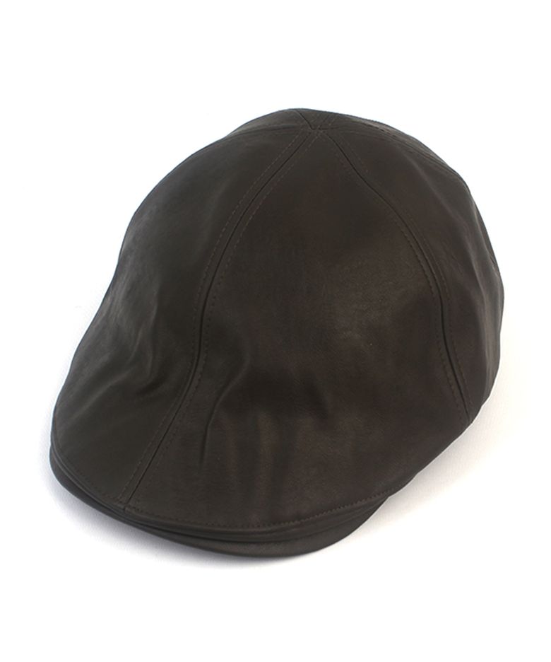 Basic Leather Khaki Huntingcap 헌팅캡