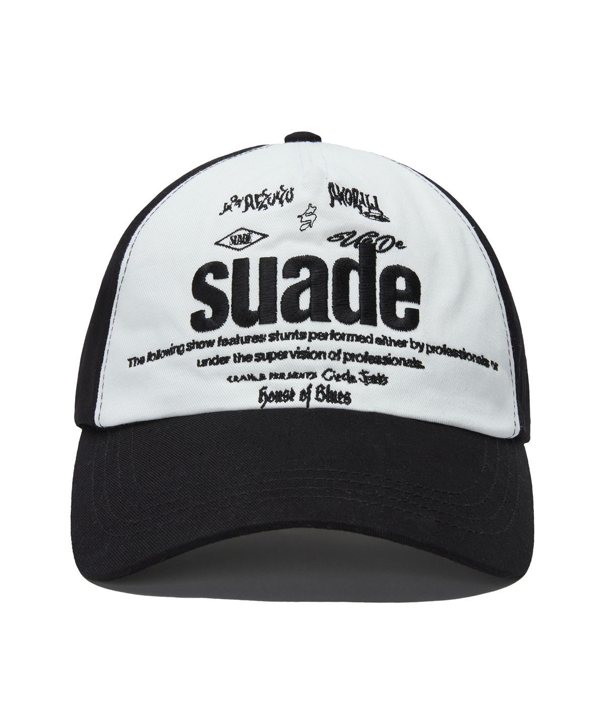 스웨이드(SUADE) MIXED LOGO BALL CAP [WHITE]