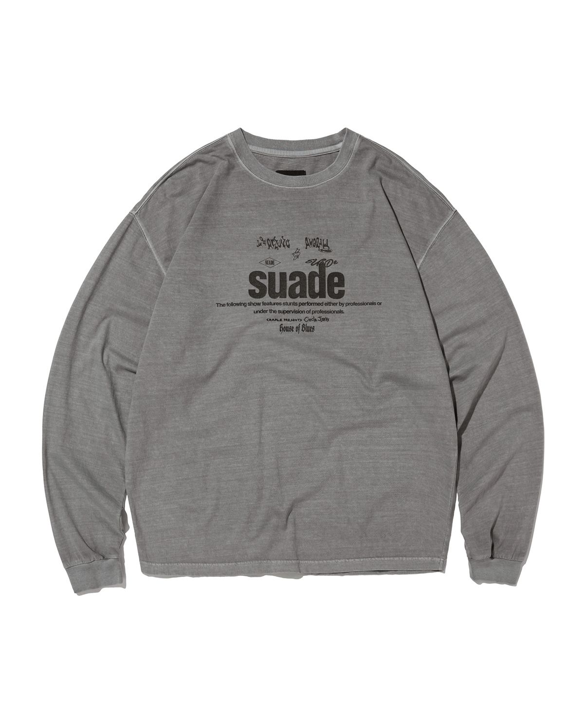 스웨이드(SUADE) MIXED LOGO LONG SLEEVE [PIGMENT GRAY]