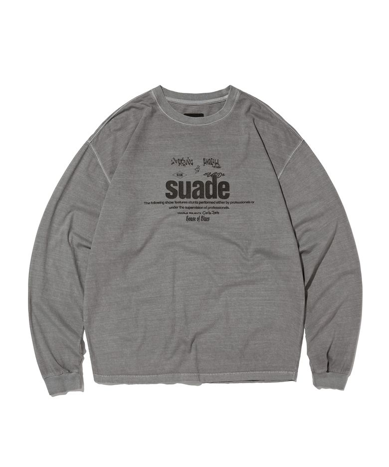MIXED LOGO LONG SLEEVE [PIGMENT GRAY]