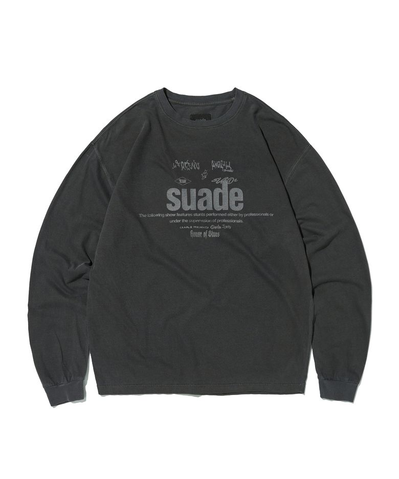 MIXED LOGO LONG SLEEVE [PIGMENT BLACK]