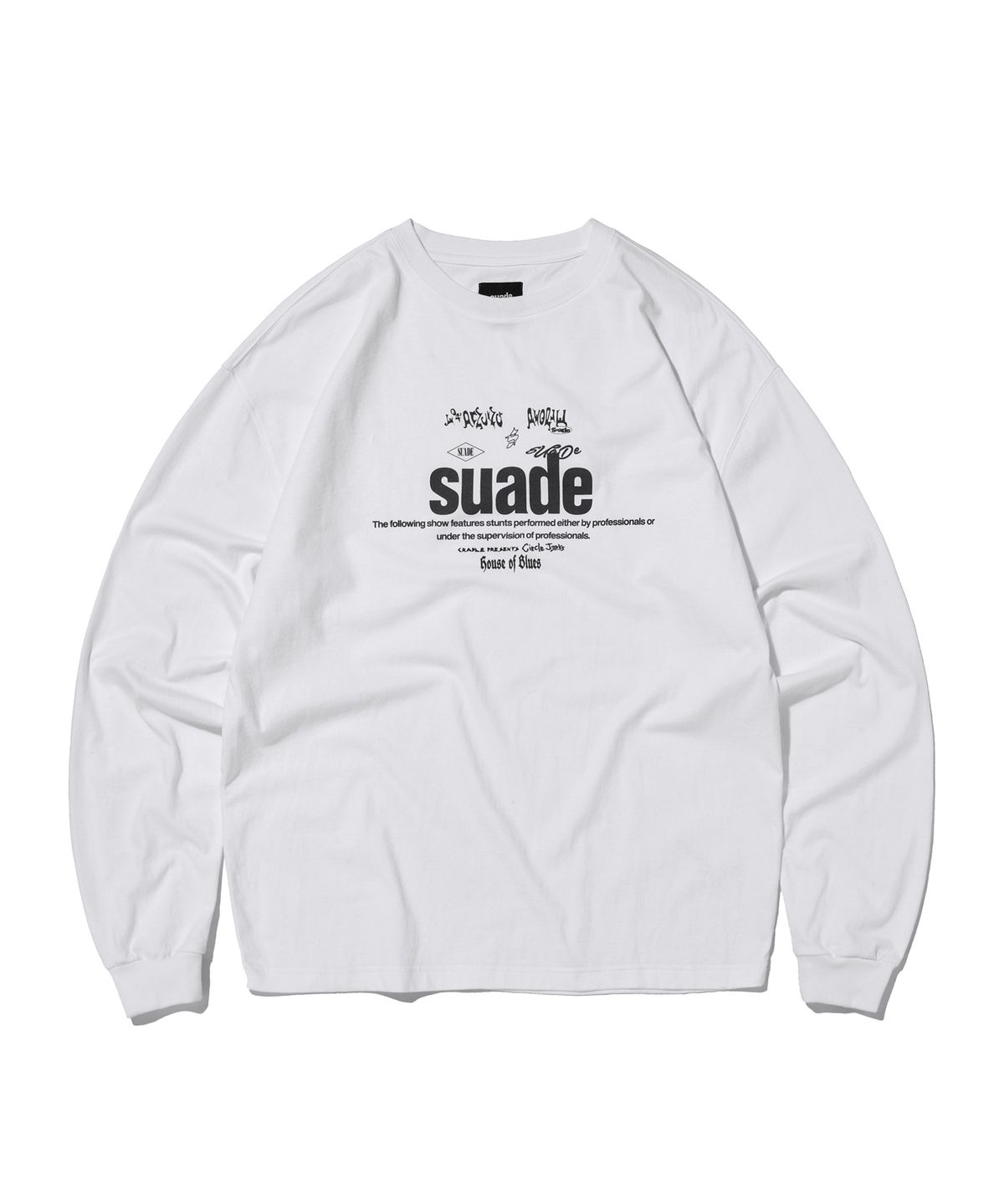스웨이드(SUADE) MIXED LOGO LONG SLEEVE [WHITE]