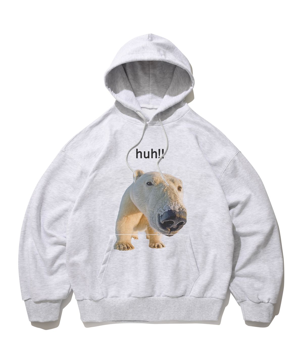 스웨이드(SUADE) HUH!! HOODIE [MELANGE GRAY]