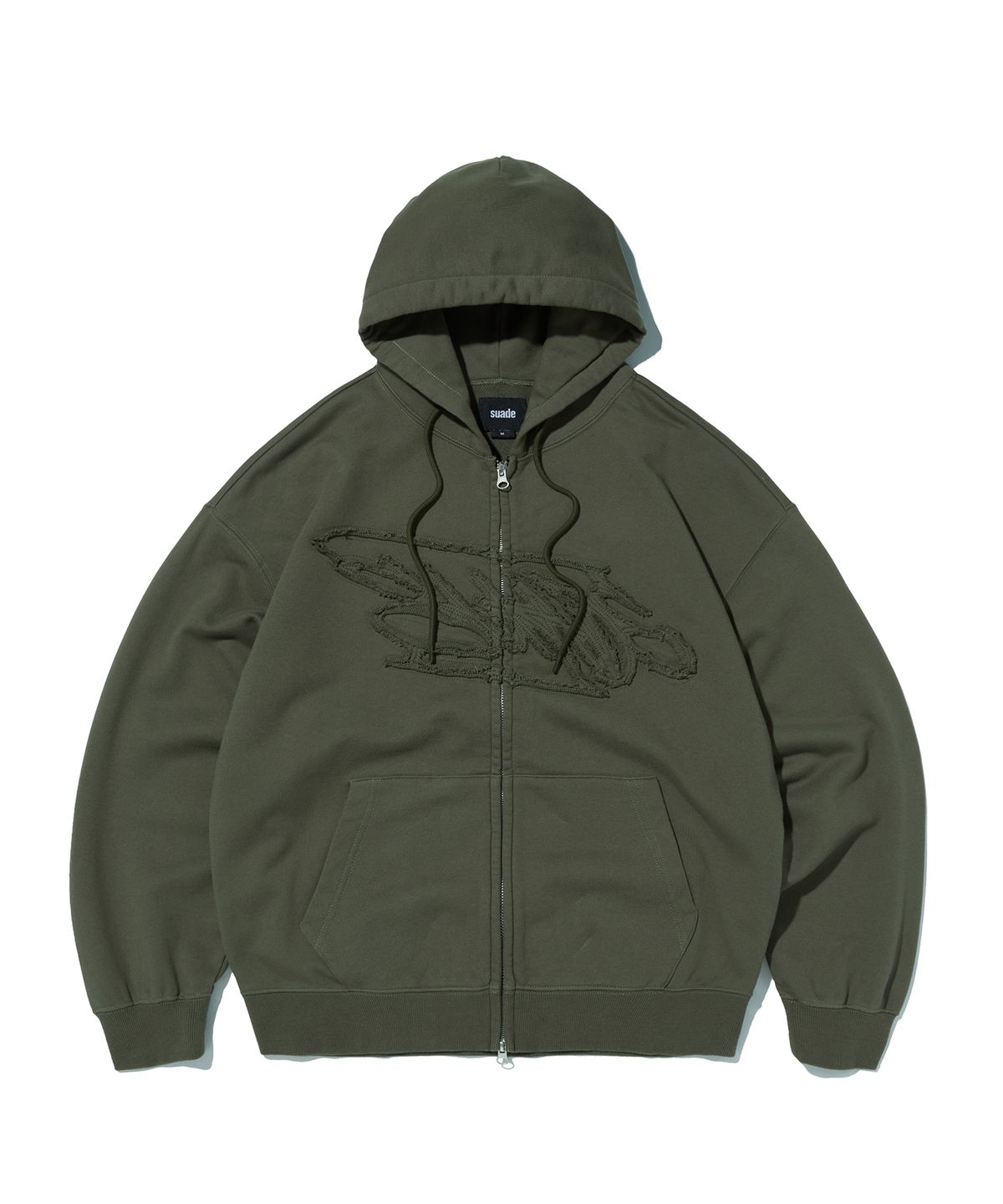 스웨이드(SUADE) LOOSE SUADE HOOD ZIP UP [KHAKI]