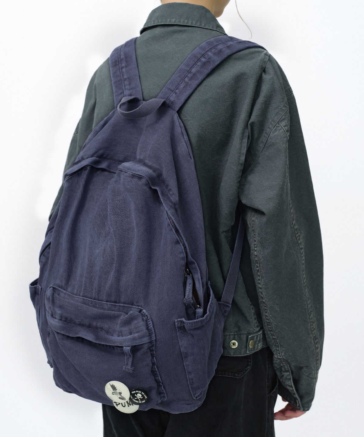 스웨이드(SUADE) WASHED BACKPACK [NAVY]