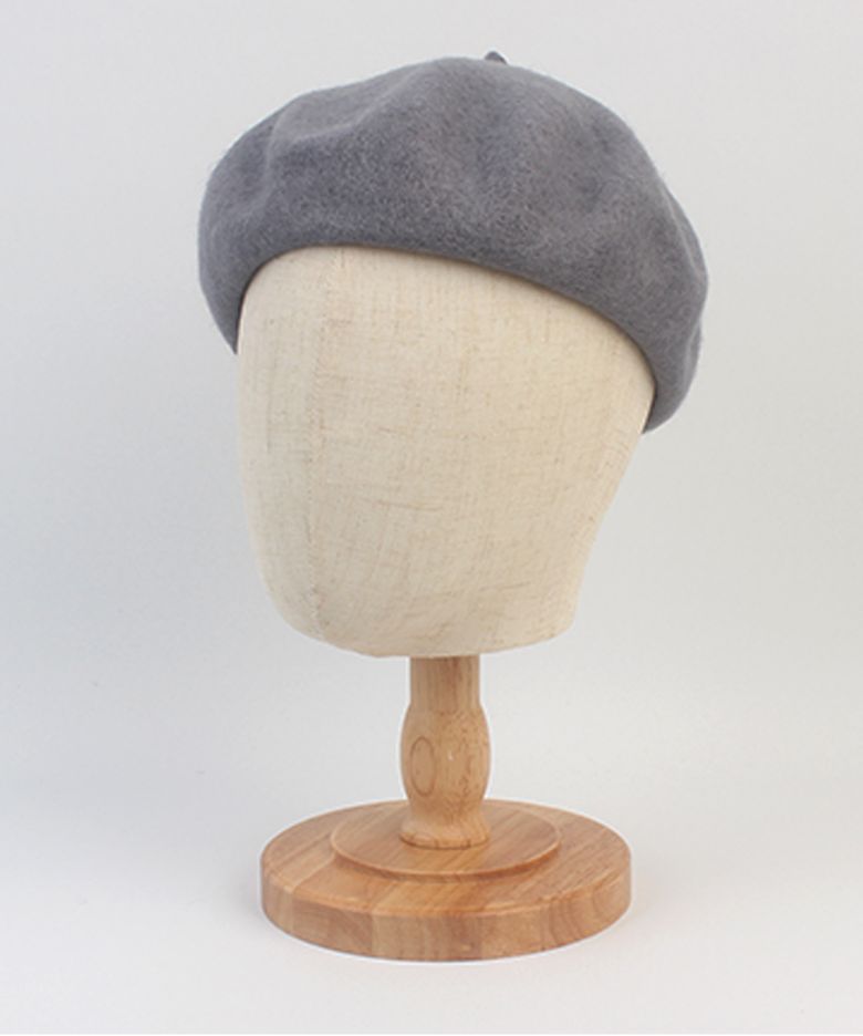 Wool Gray Bending Beret 울베레모