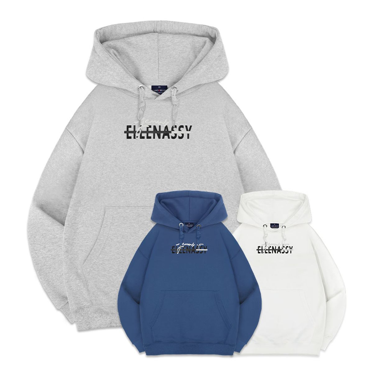 엘런아시(ELLENASSY) EA005 오버핏 후드티