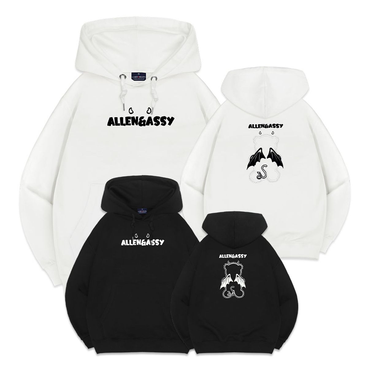 엘런아시(ELLENASSY) 큐티데블스 오버핏 후드티