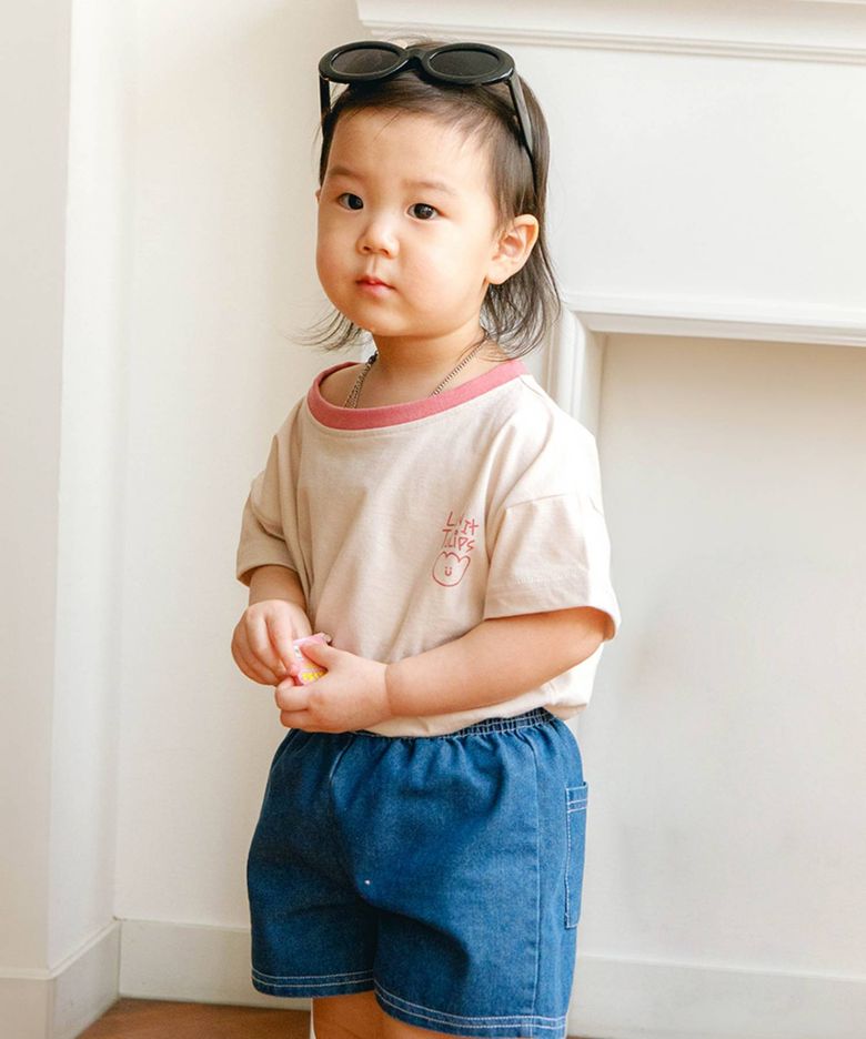 러빗튤립 반팔티 베이지