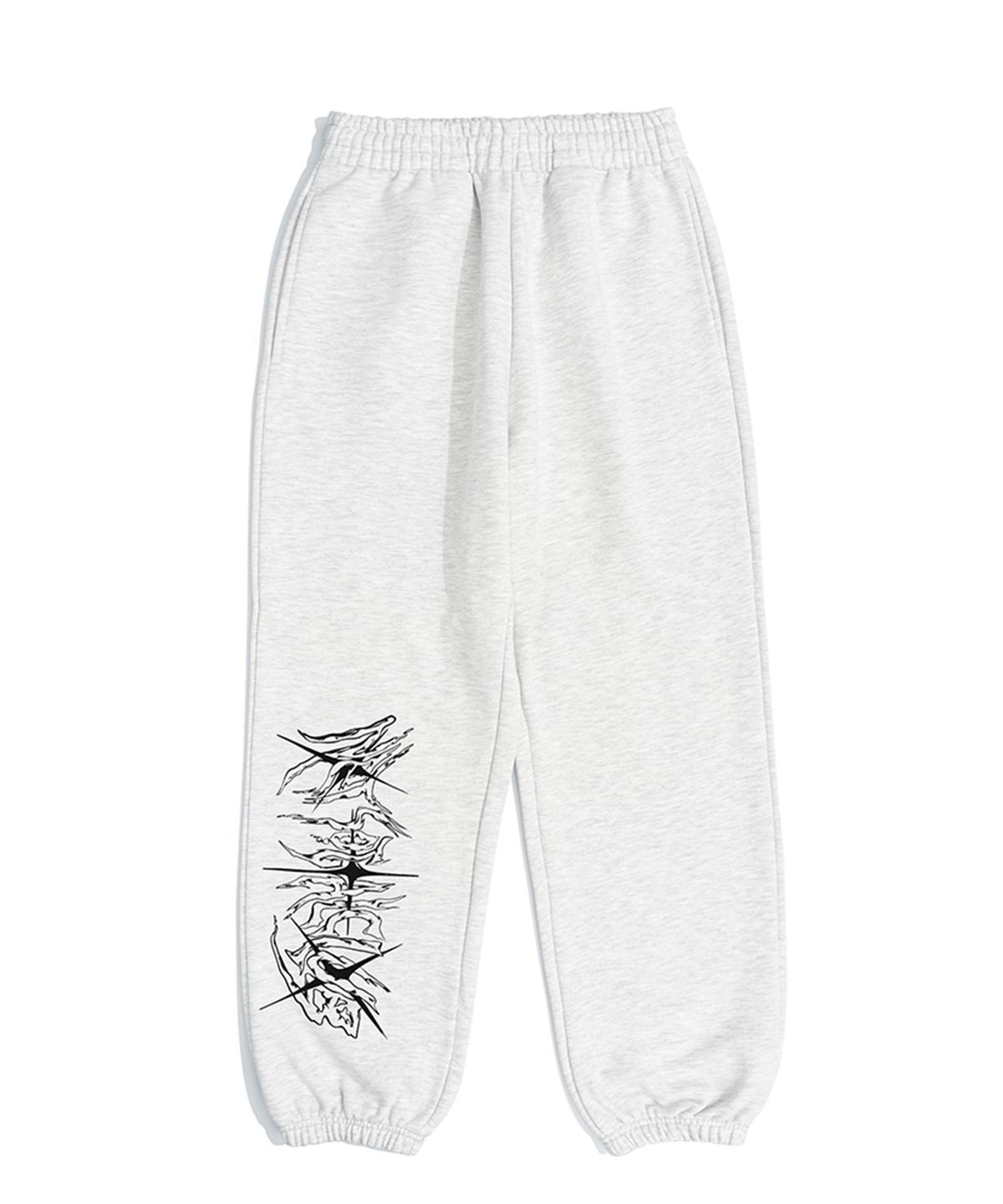 넷소셜클럽(NET SOCIAL CLUB) 3 STARS JOGGER PANTS (LIGHT MELANGE)