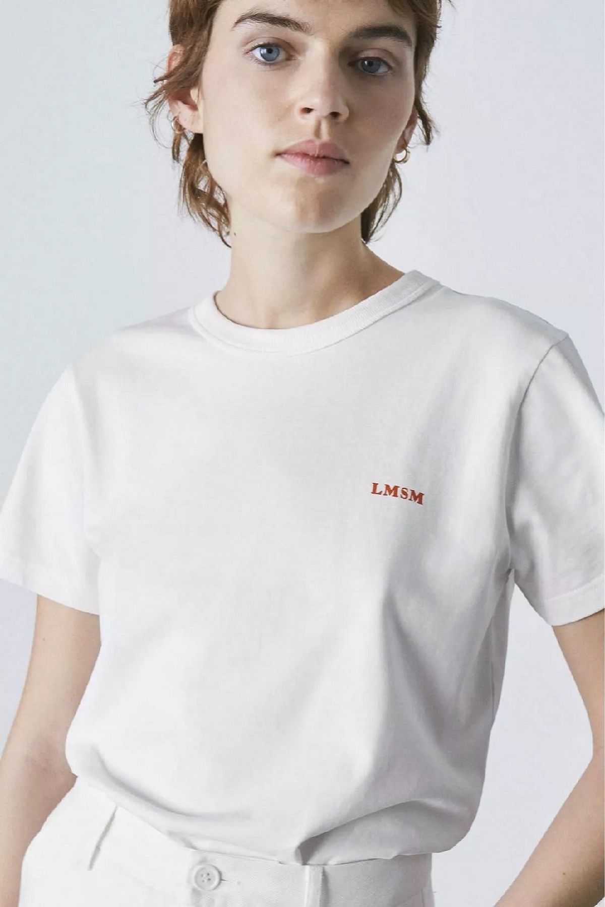 르몽생미셸(LE MONT ST MICHEL) Basic Small Logo T-shirt_White