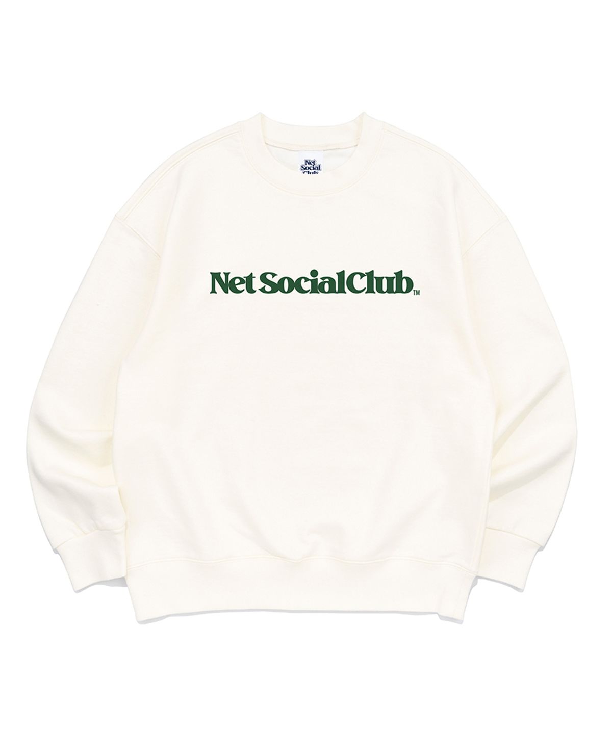 넷소셜클럽(NET SOCIAL CLUB) VIVID STRAIGHT LOGO MTM (IVORY)