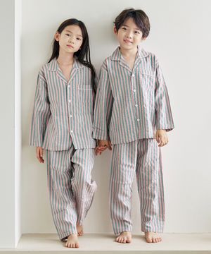 136 핑크스트 긴소매 파자마세트