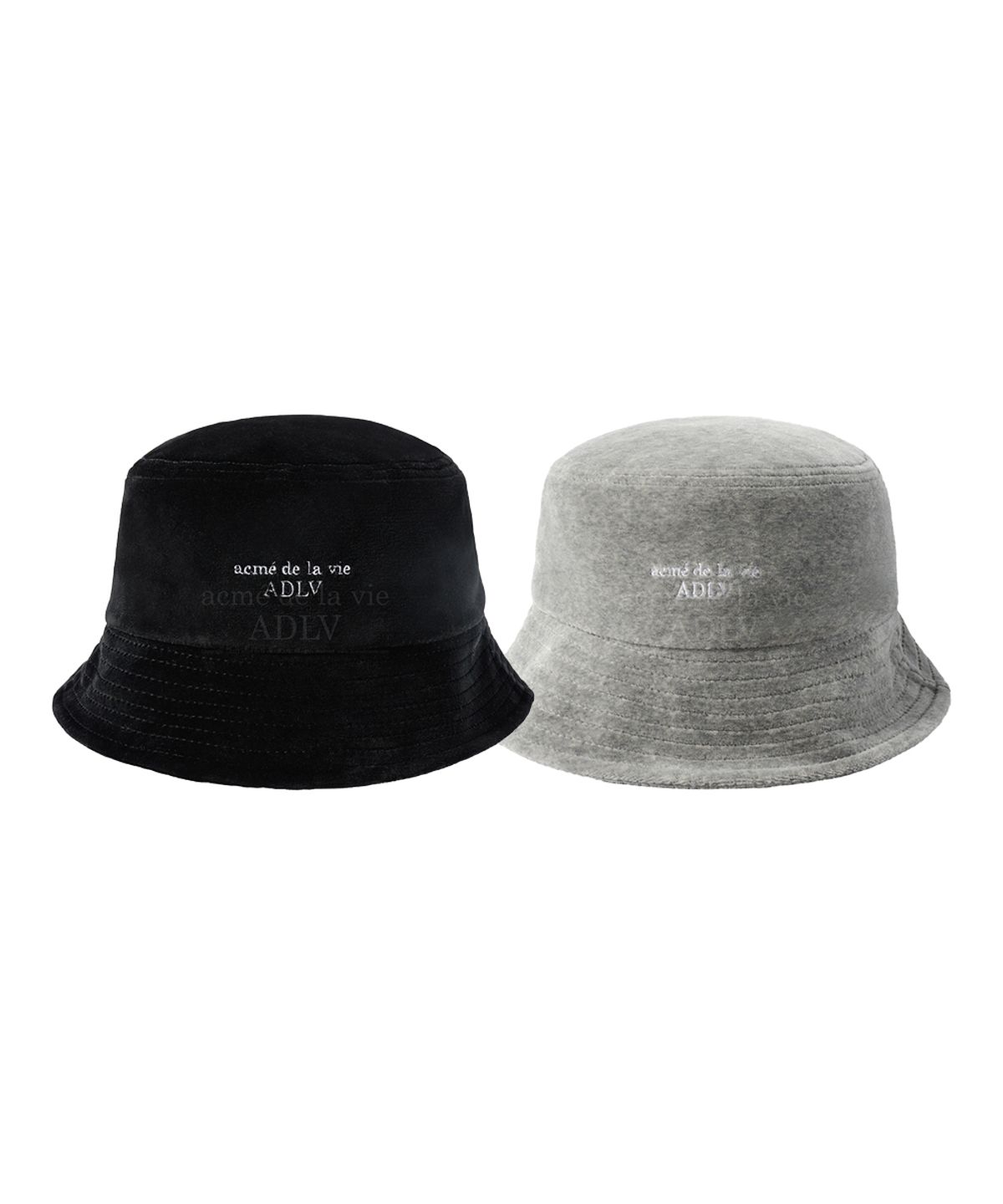 아크메드라비(ACME DE LA VIE) BASIC LOGO VELOUR BUCKET HAT (2COLOR)