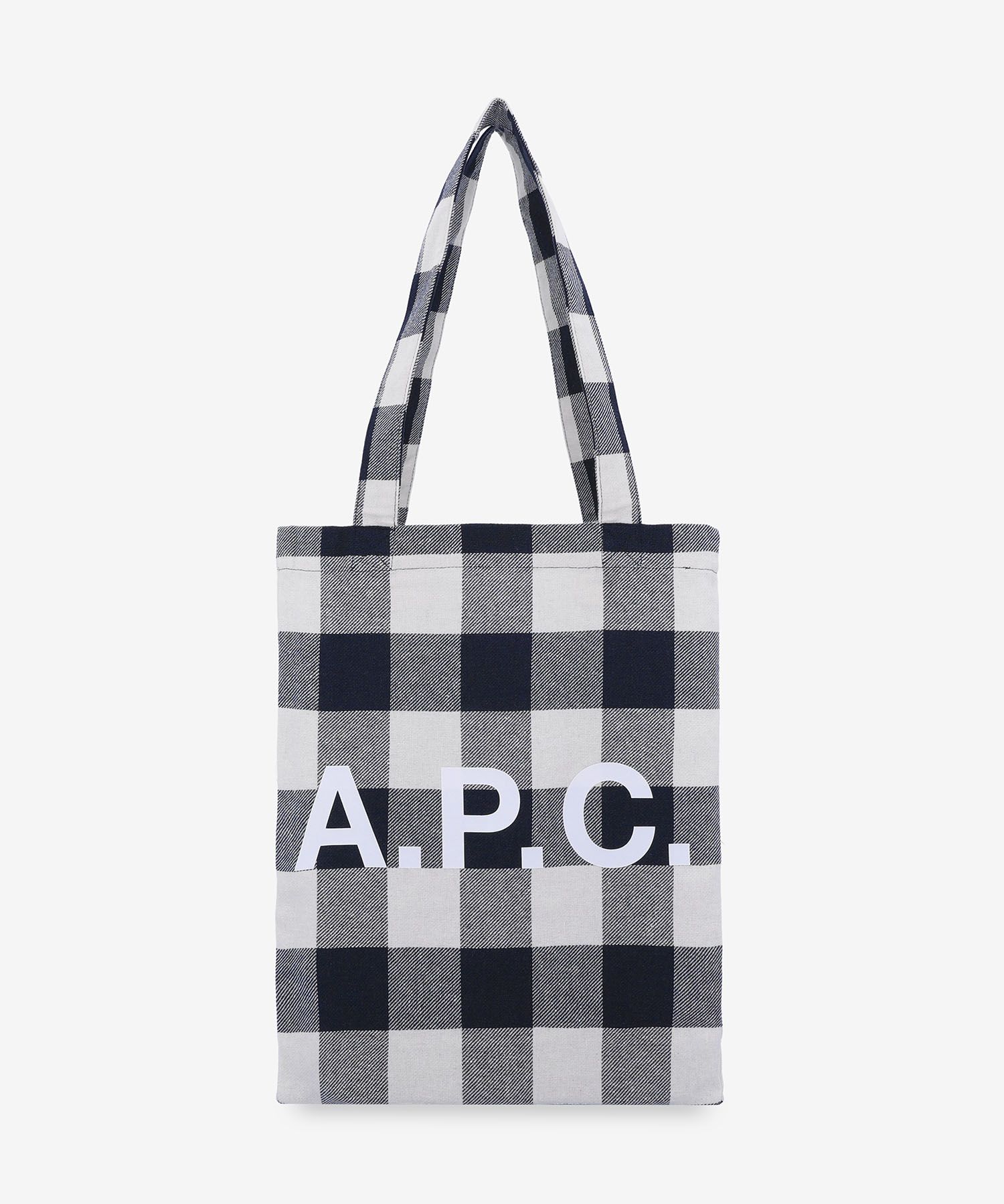 ☆A.P.C.☆ Lou Tote Bag Navy Check COGZXM61442IAK COGZXM6144 MUSINSA | A.P.C. Lou Tote Bag - Navy Check / COGZXM61442IAK