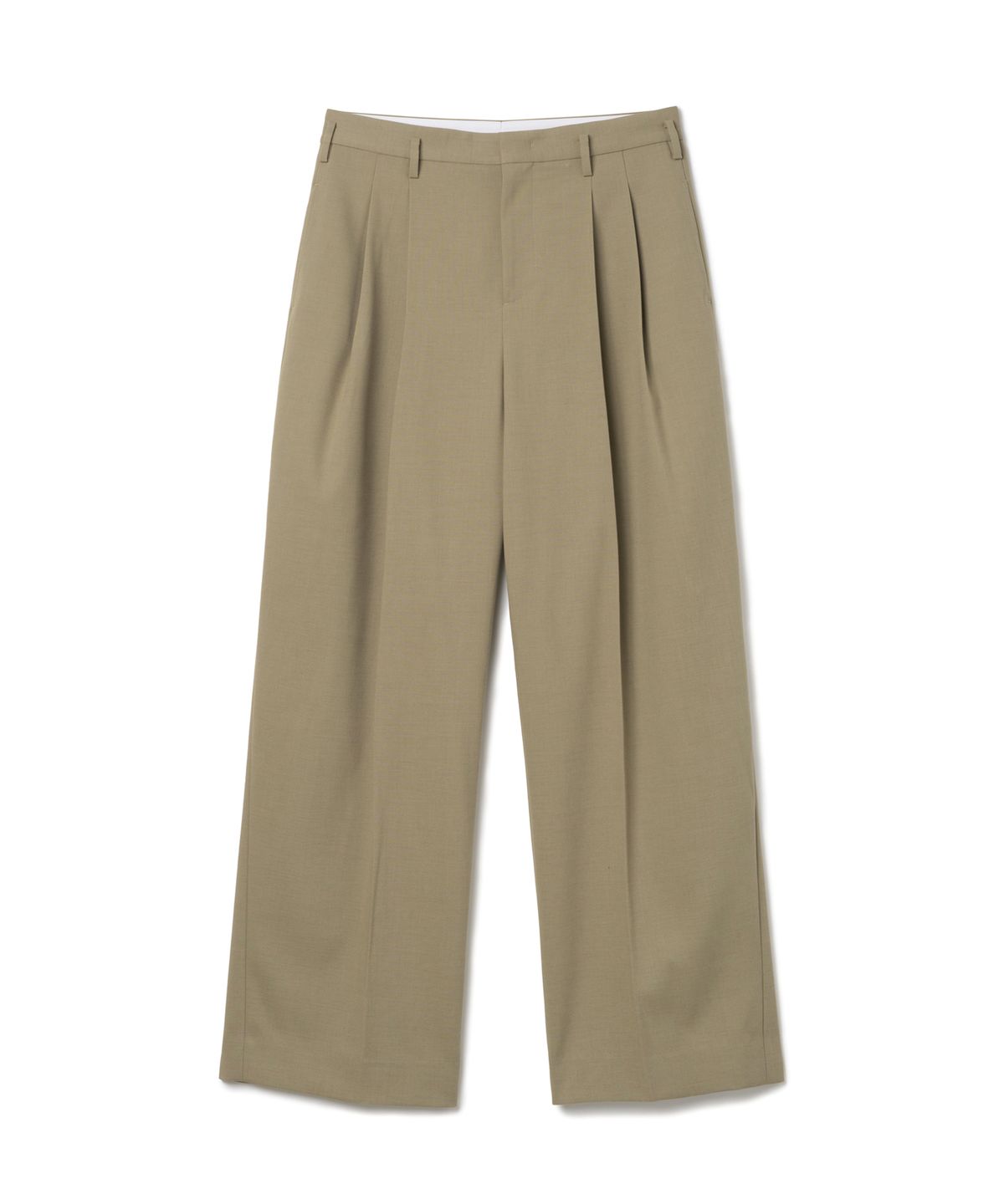 노클(NOCLE) Reed Wool Slacks Tan