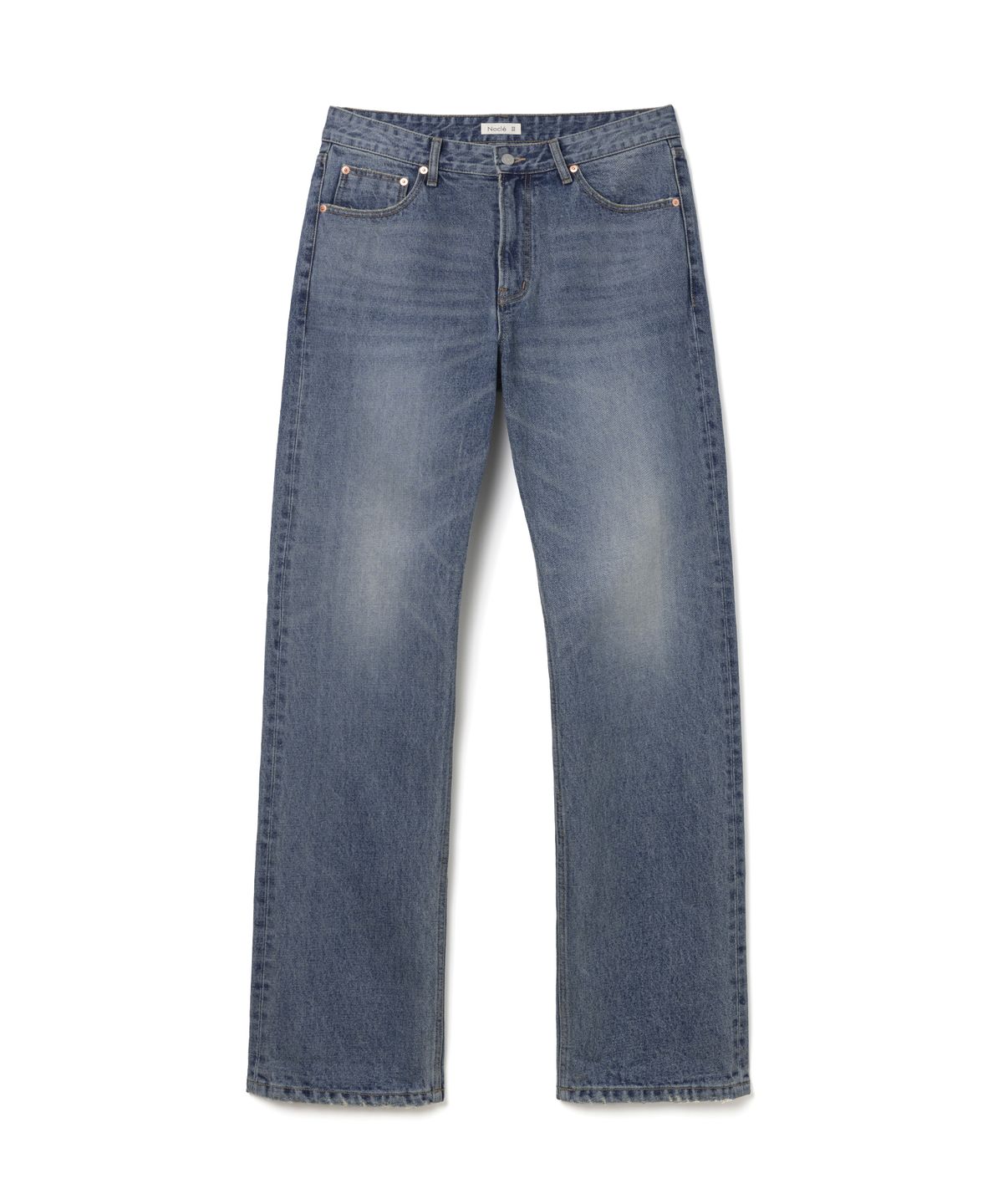 노클(NOCLE) Maverick Denim Pants Washed Indigo