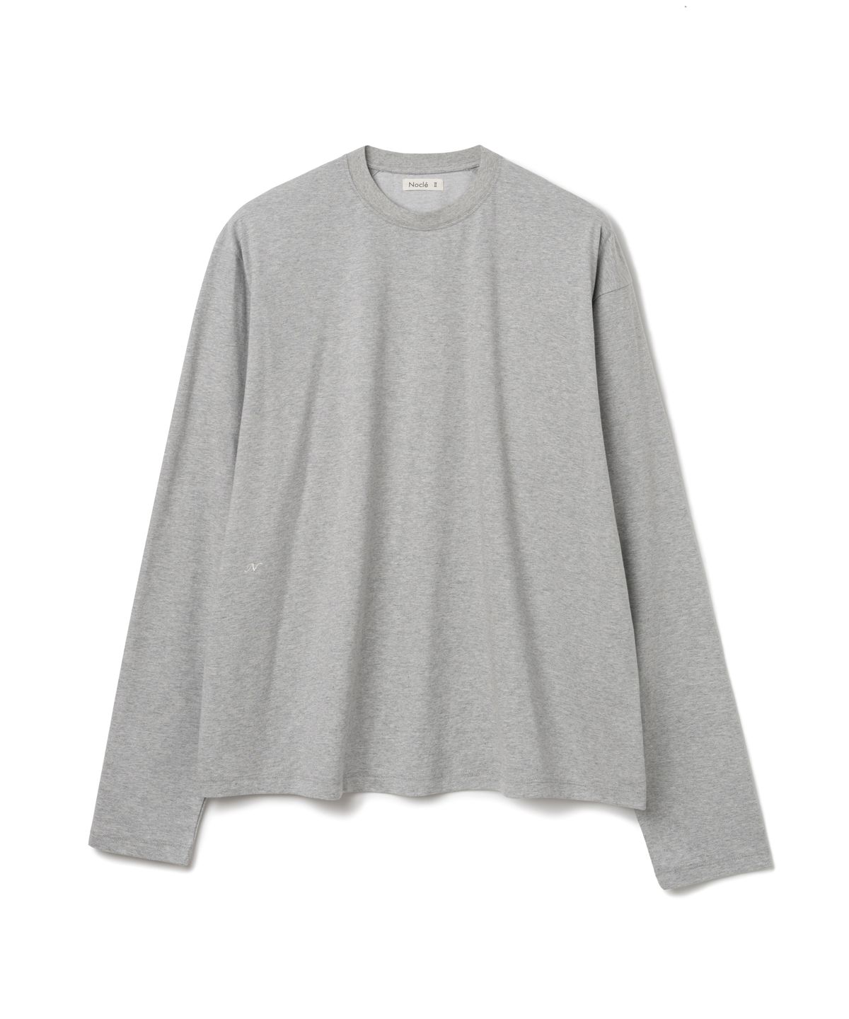 노클(NOCLE) Unbalance Long Sleeve Tee Grey