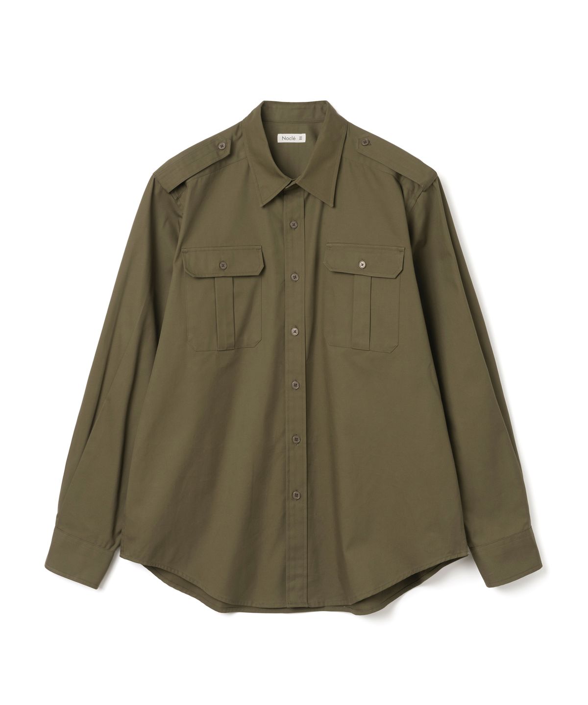 노클(NOCLE) Wesley Strap Shirts Khaki
