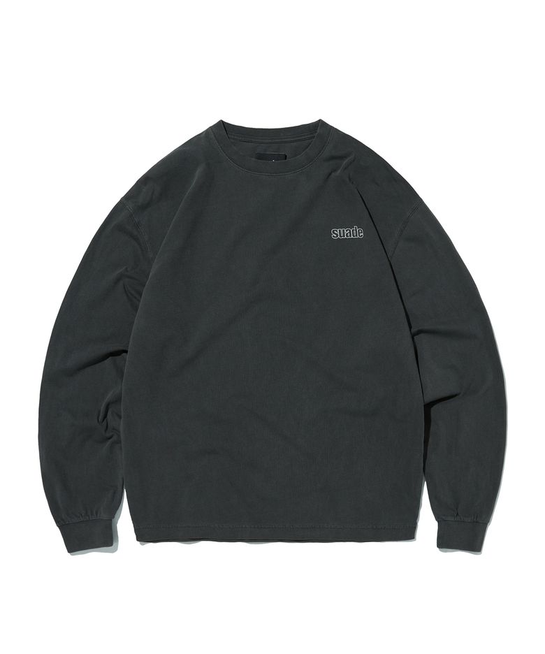 WASHED LONG SLEEVE [PIGMENT BLACK]