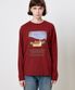 노스텔지아 긴팔 티셔츠 레드