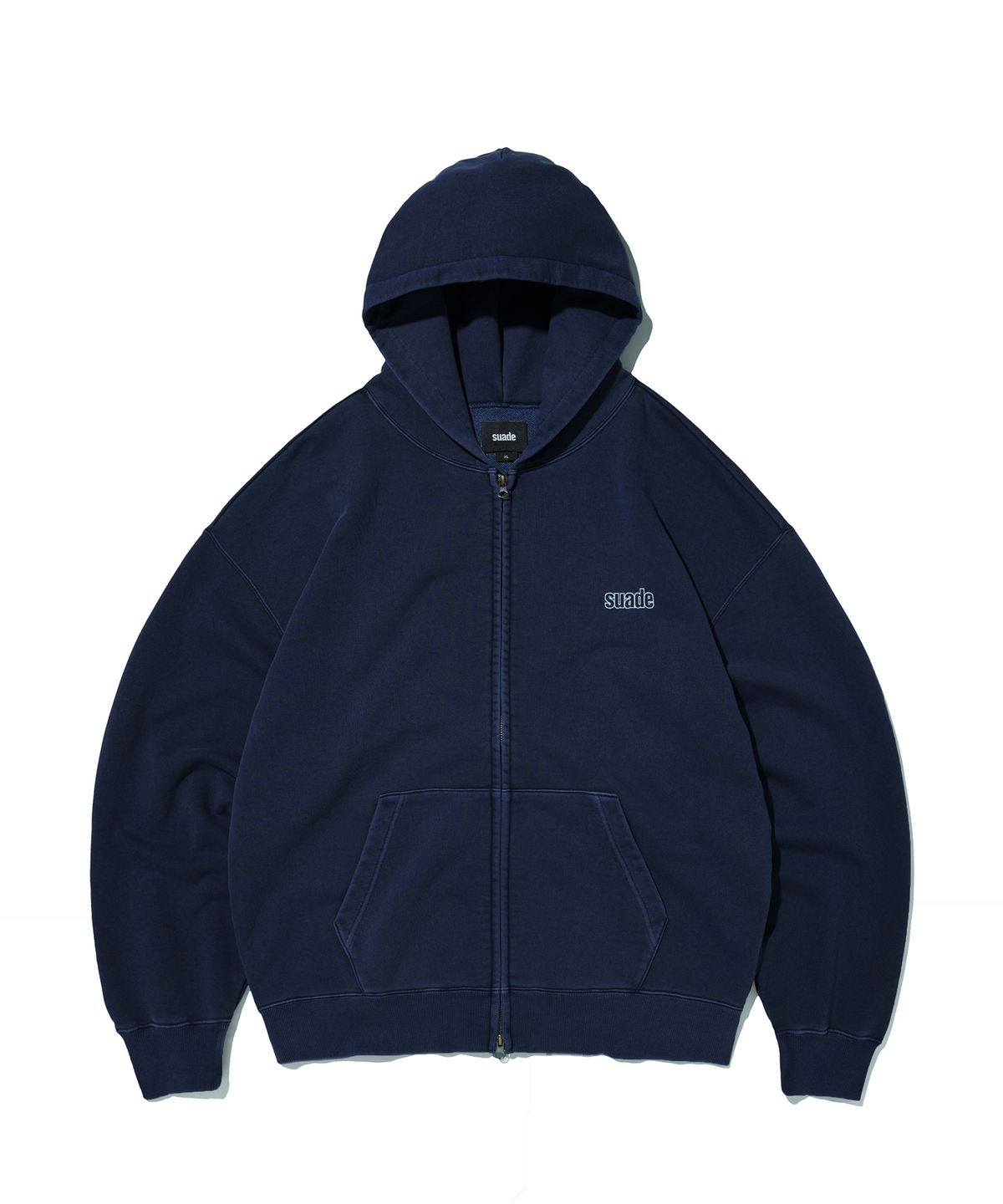 스웨이드(SUADE) WASHED HOOD ZIP UP [PIGMENT NAVY]