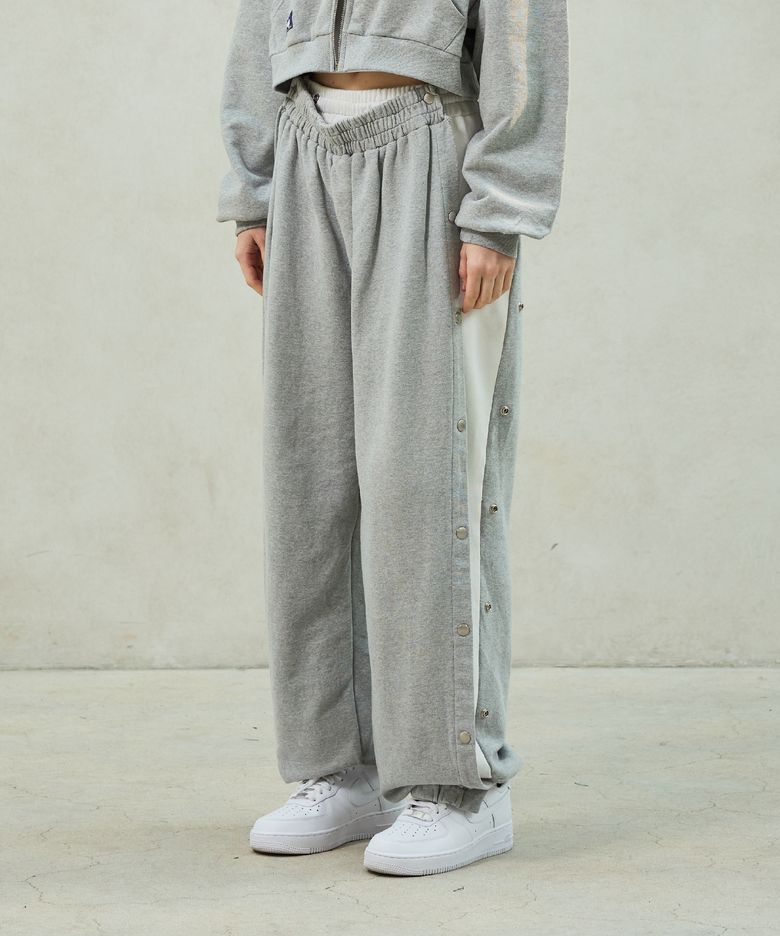 PITA SNAP OFF SWEAT PANTS / MELANGE