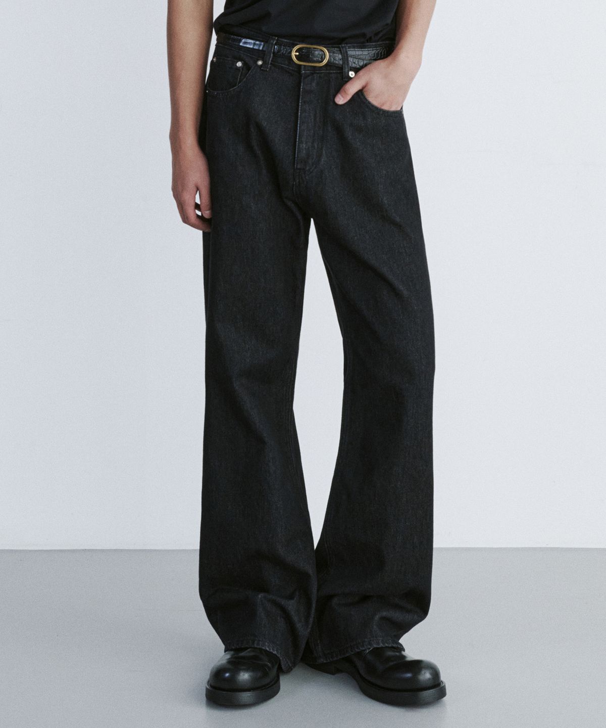 브랜디드(BRANDED) 51078 CONE ONYX JEANS [WIDE FLARE]