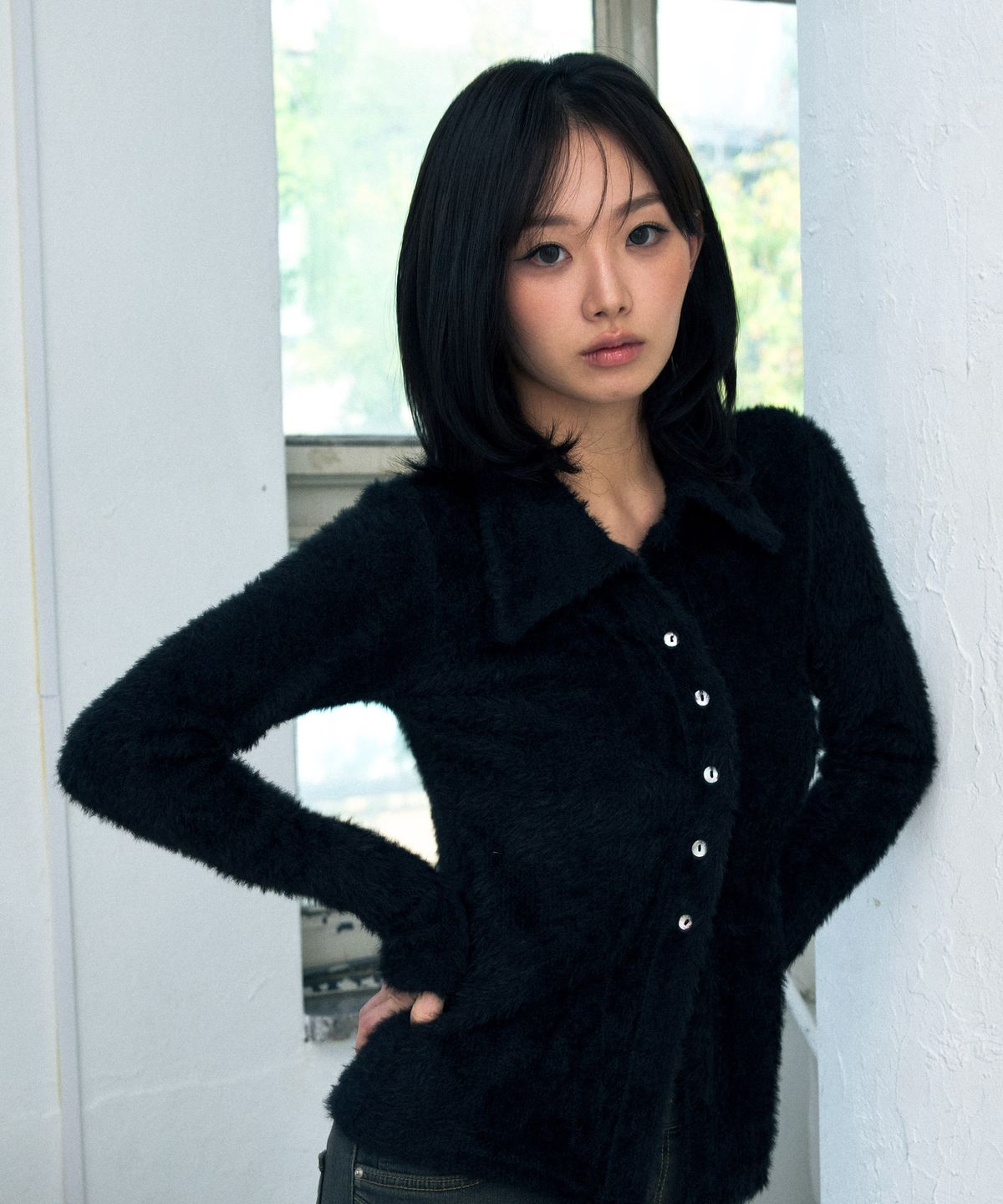 아리킴(ARIKIM) COSMO FUR CARDIGAN / BLACK