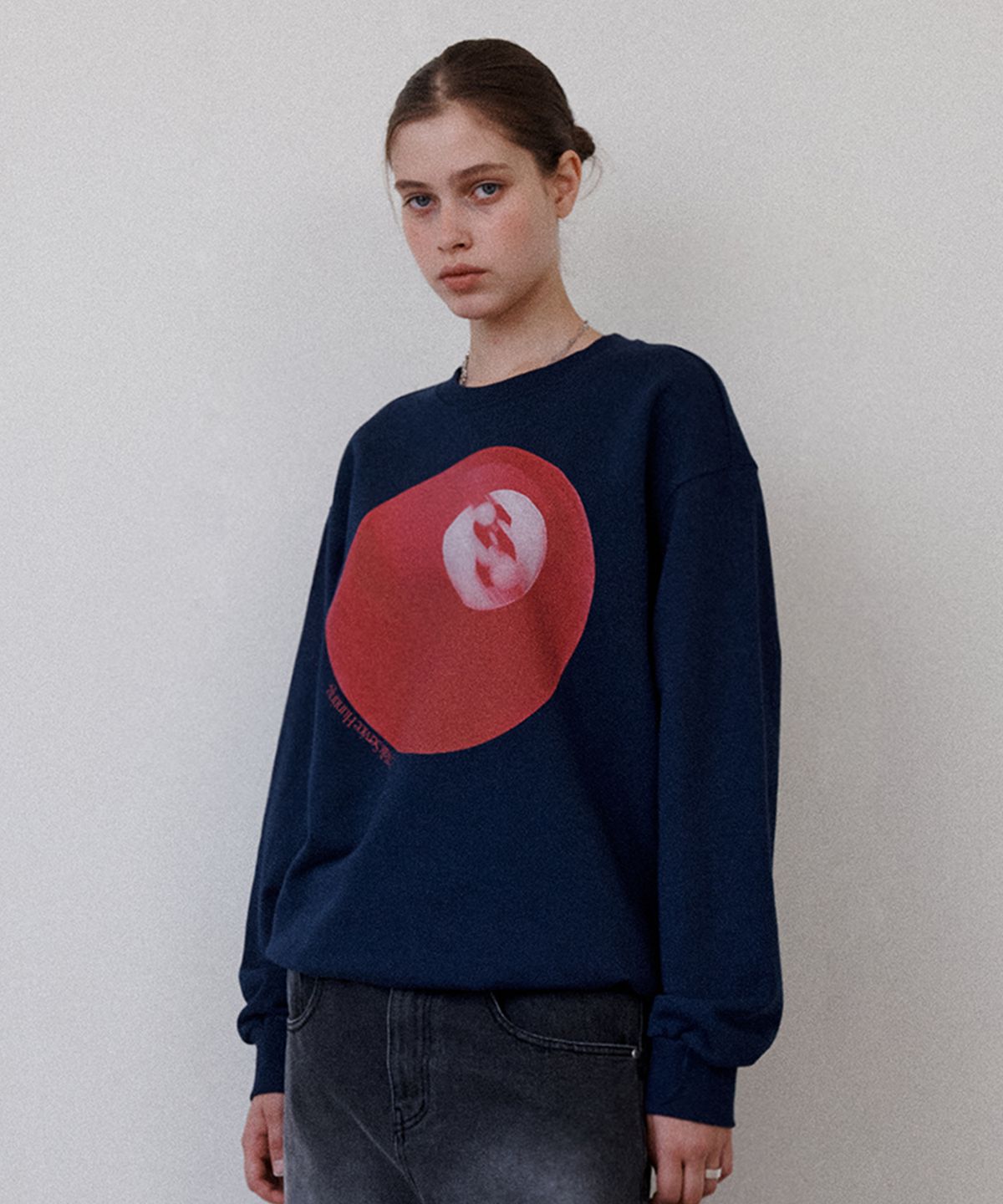 리트리버클럽(RETRIEVER CLUB) 8 BALL CREWNECK [NAVY]