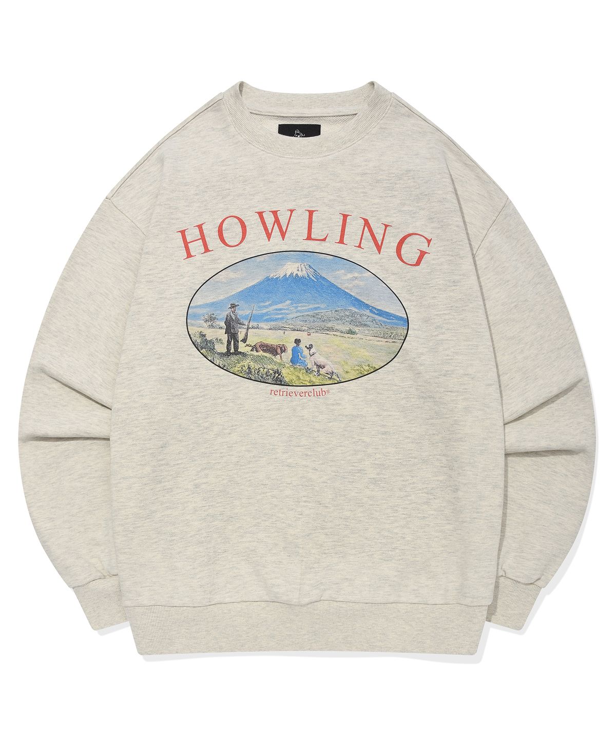 리트리버클럽(RETRIEVER CLUB) MOUNTAIN CREWNECK [OATMEAL]