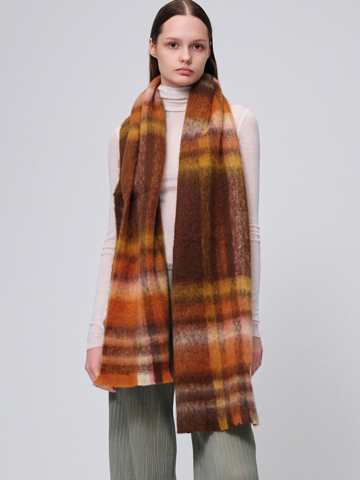 시오르(SIEOR) OAKK muffler_orange brown