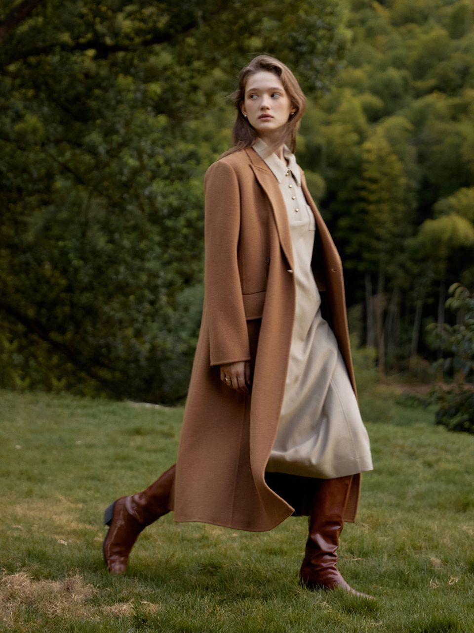 MUSINSA | LENINA BRUNI premium cash wool handmade coat