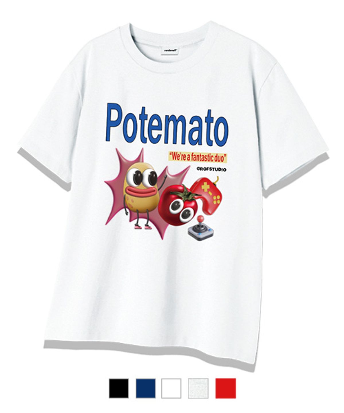 랜덤오프(RANDOMOFF) [ROF X LETINDINER] POTEMATO DUO 반팔티 [5컬러]