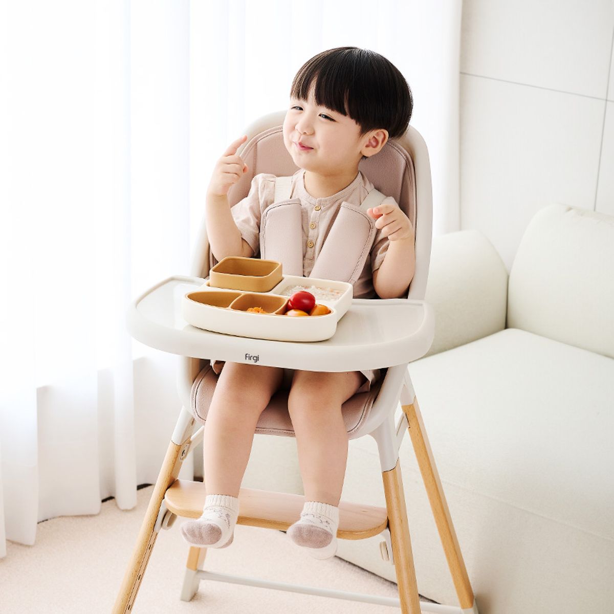 퍼기(FIRGI) 안심 아기 성장 4in1 하이체어