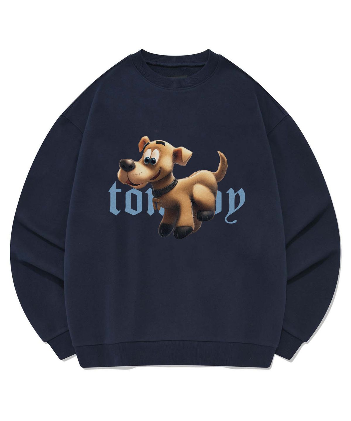 리트리버클럽(RETRIEVER CLUB) COLOR TOMBOY CREWNECK [NAVY]