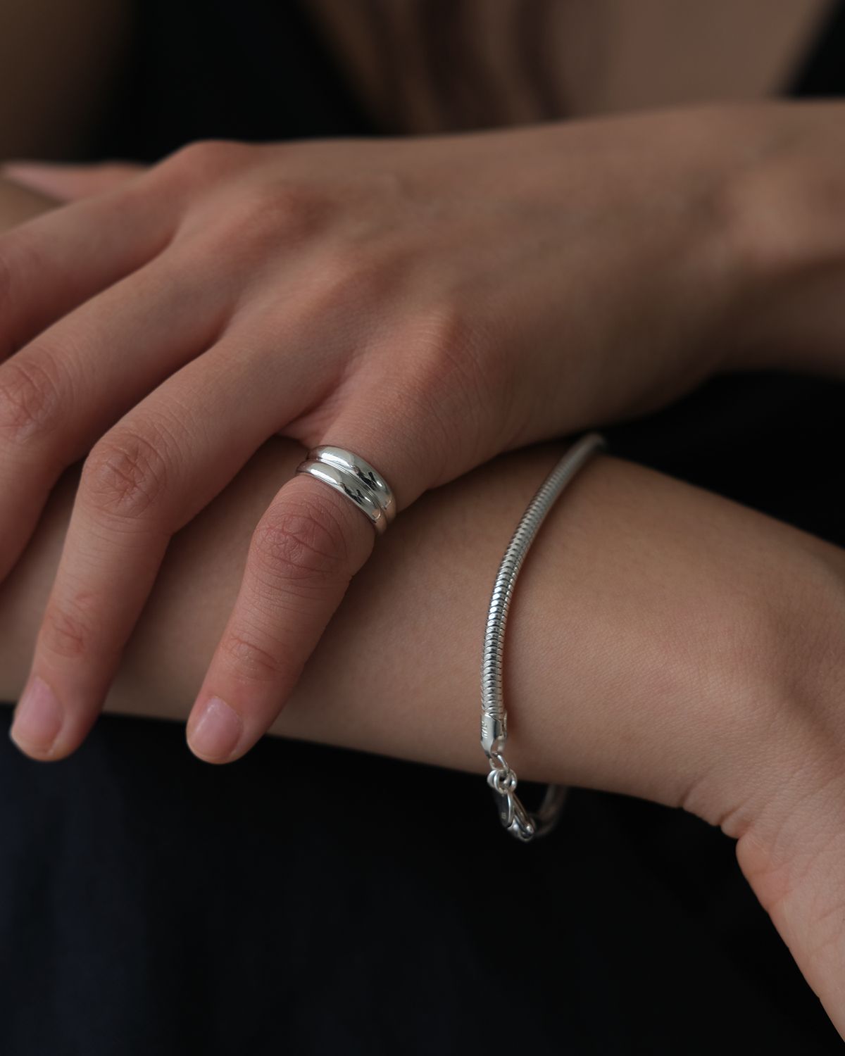 어나더레이어(ANOTHERLAYER) Double Pinky Ring (silver925)