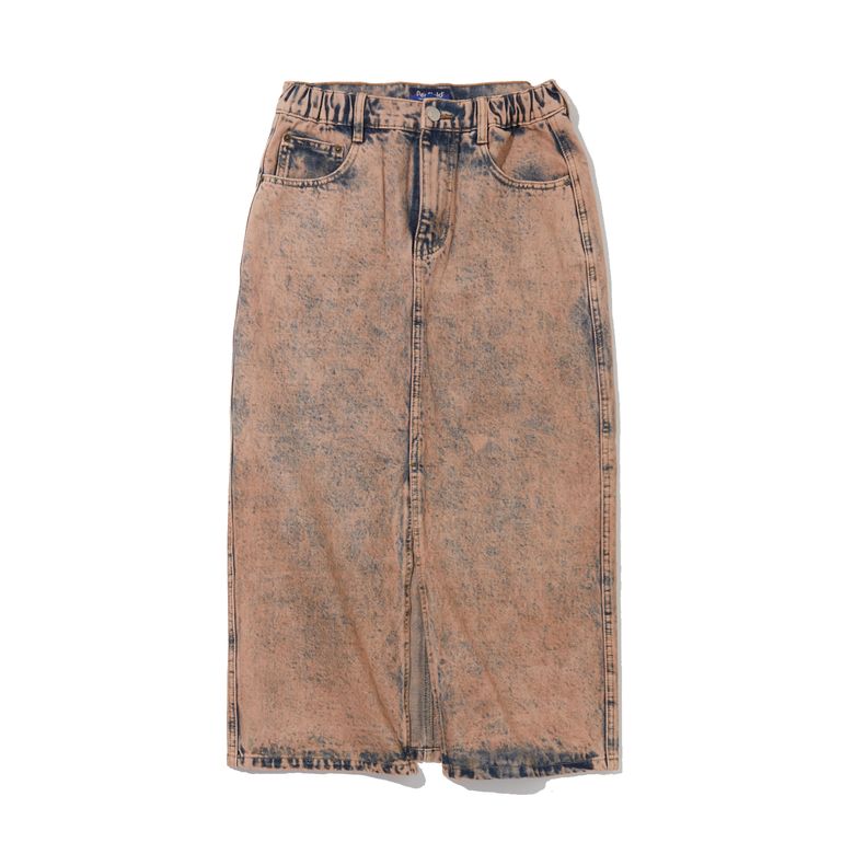 VINTAGE DYEING PIONEER SKIRT BROWN PINK_FQ3WS01F