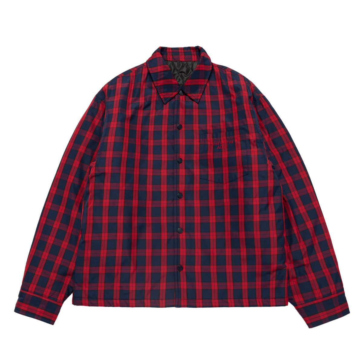 아크메드라비(ACME DE LA VIE) BASIC LOGO CHECK QUILTING COACH JACKET